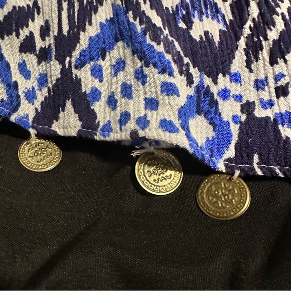 Lilly Pulitzer “Beckon Blue Oh My Cod” Delaney Off Shoulder Top - Size S - Picture 11 of 12